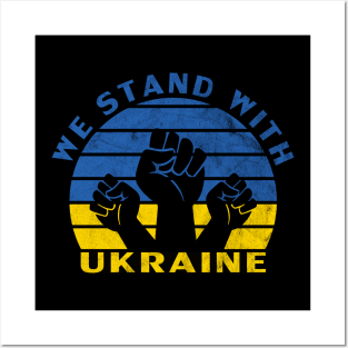 We Stand With Ukraine, Ukraine Power (Wash Design) Posters and Art